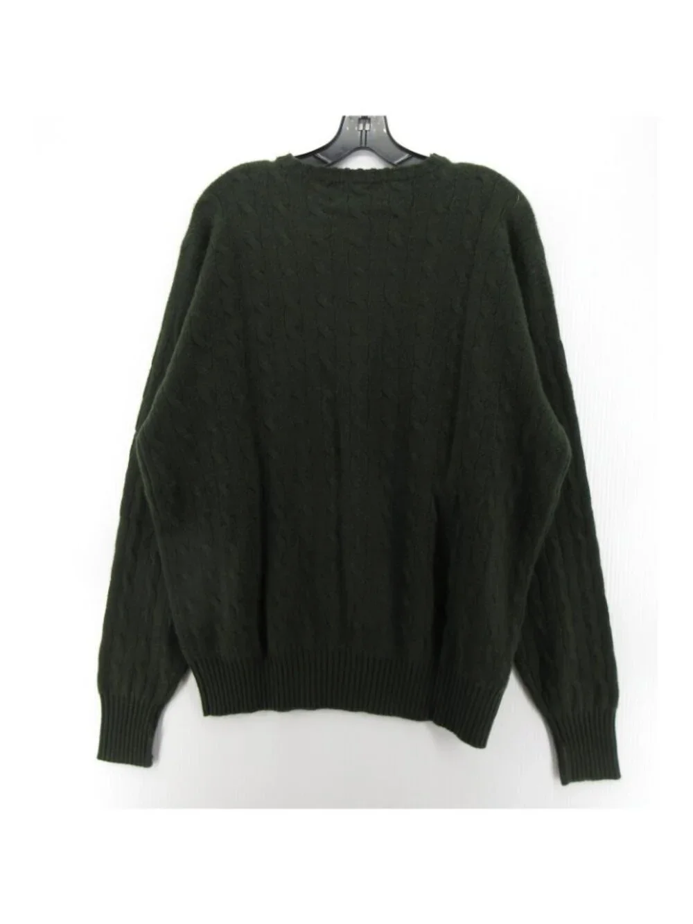 VINTAGE Polo Ralph Lauren Sweater XL Cashmere Cable Knit Crewneck